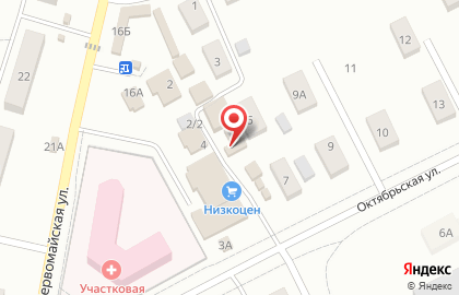 Продуктовый магазин в Омске на карте