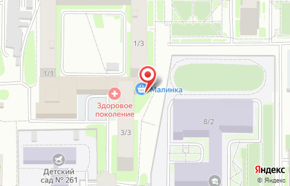 Мини-маркет Малинка в Калининском районе на карте
