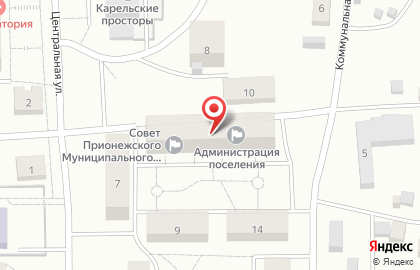 Почтовое отделение №68 на Центральной улице на карте