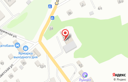 Торгово-сервисный комплекс Автомобильный на Советской улице на карте