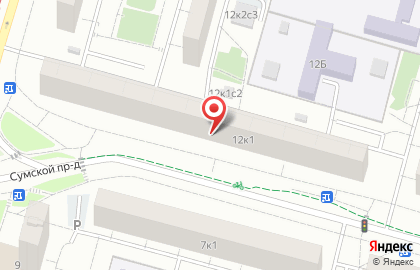 Centre-zvezda в Северном Чертаново на карте