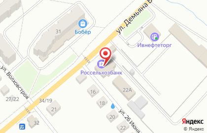 Центр строительного крепежа на улице Демьяна Бедного на карте