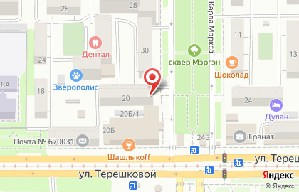 Садоводческий магазин Садовод в Октябрьском районе на карте