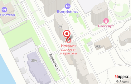 Парикмахерская Локон на Заречной улице на карте