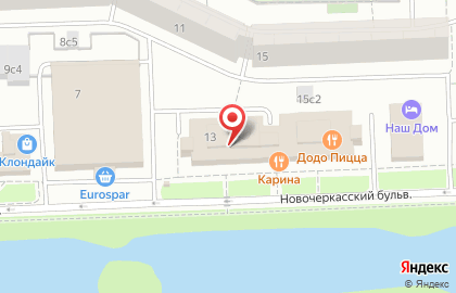 Ателье Мода и стиль на Новочеркасском бульваре на карте