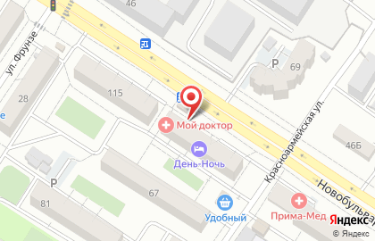 Кипарис на Новобульварной улице на карте