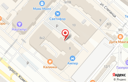 Банкетный зал Авантаж на проспекте Комарова на карте