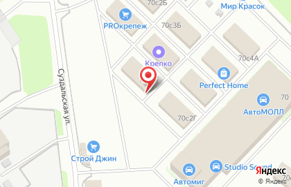 Компания Крепко-НН на Суздальской улице на карте