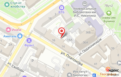 IBG на улице Платонова на карте