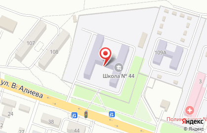 Средняя общеобразовательная школа №44 на улице городок Маяковского на карте