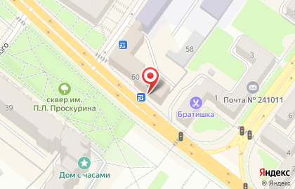 Территориальный орган Федеральной службы государственной статистики по Брянской области на карте