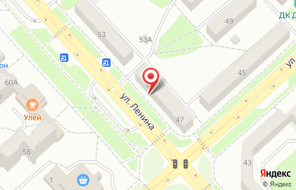 Магазин Линейка на улице Ленина на карте