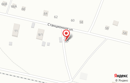 Продовольственный магазин на Станционной улице на карте