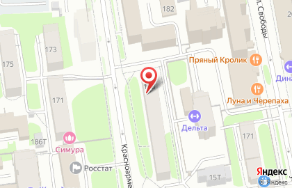 Студия по наращиванию ресниц на Красноармейской улице на карте