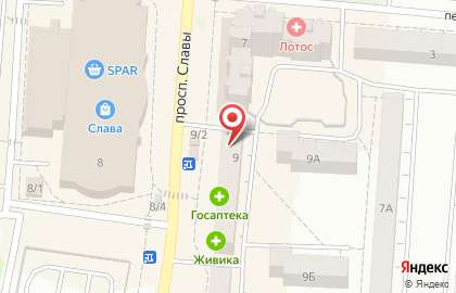 Магазин Лавка рукоделия на проспекте Славы на карте