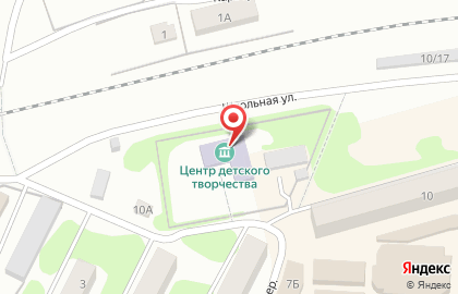 Центр детского творчества в Школьном переулке на карте