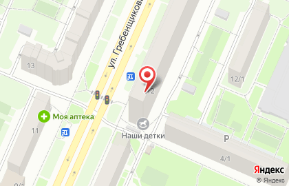 Продуктовый магазин Мария на улице Гребенщикова на карте