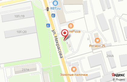 Автокафе Сытый слон на улице Некрасова на карте