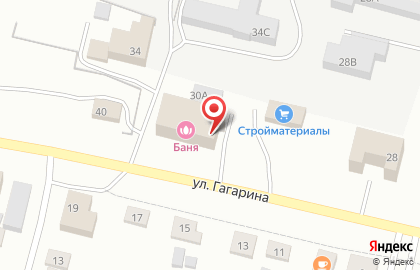 Сауна Vip на улице Гагарина на карте
