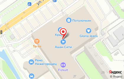 Риэлторская компания Жилстрой-НН в Автозаводском районе на карте