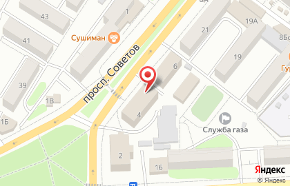 Банкомат СберБанк в пос. Советов, 4 на карте
