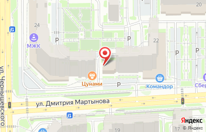 Компьютерный клуб Pixel на улице Дмитрия Мартынова на карте