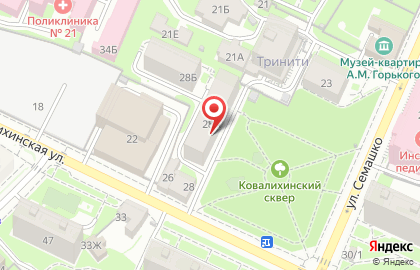 Школа Знайка на Ковалихинской улице на карте