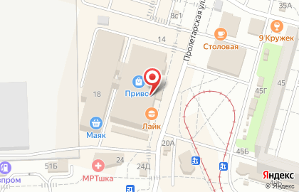 Торгово-сервисный центр Техносервис в Красноармейском районе на карте