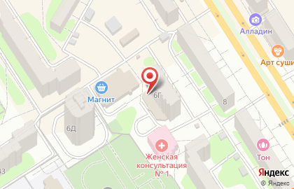 Магазин домашней одежды на улице Тельмана на карте