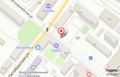 Фармакор на Октябрьской улице на карте
