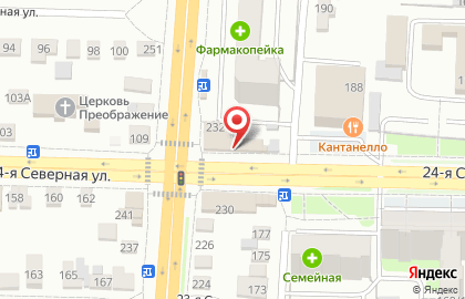 Кондитерская Лакомый мир на 24-ой Северной улице на карте