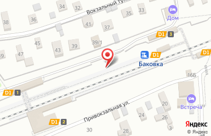 Баковка, железнодорожная станция на карте