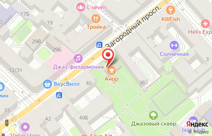 Ресторан-кафе Анор на карте