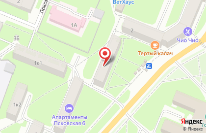 РуссИнвест на Псковской улице на карте