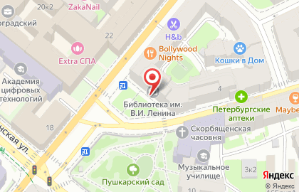 Библиотека им. В.И. Ленина на карте