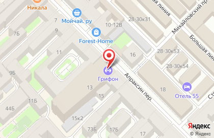 Футбольная школа Санкт-Петербург в Центральном районе на карте