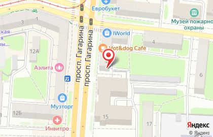 Туристическое агентство Этуаль на проспекте Гагарина на карте