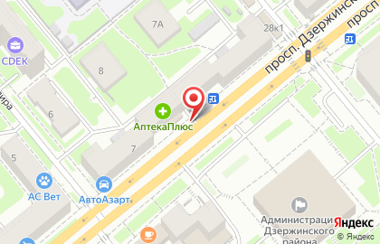 СибФлора на проспекте Дзержинского на карте