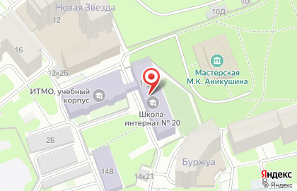 Специальная коррекционная школа-интернат №20 на карте