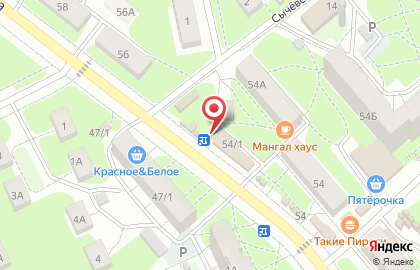 Киоск по продаже молочных продуктов на улице Лавочкина на карте