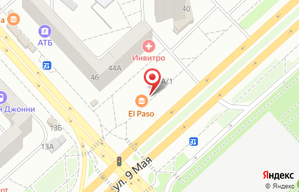 El Paso в Советском районе на карте