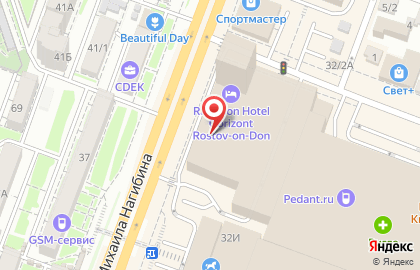 Золотой песок на проспекте Михаила Нагибина на карте