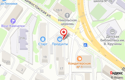 Гастроном №5 в Петропавловске-Камчатском на карте