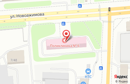 Городская поликлиника №6 в Ижевске на карте