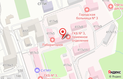 Городская клиническая больница №3 на улице Ленина, 417 к 7 на карте
