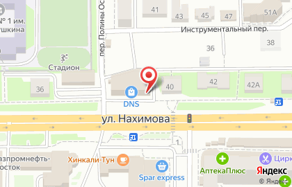 Супермаркет Ярче! на улице Нахимова на карте
