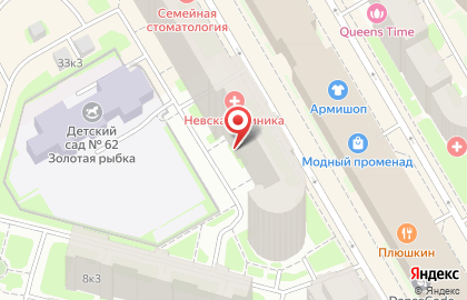 Невская клиника на карте