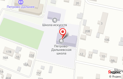 Петрово-Дальневская средняя общеобразовательная школа на карте