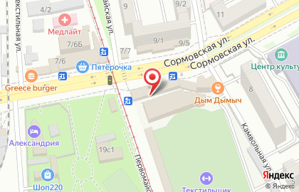 Дева на Сормовской улице на карте