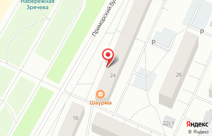 Зоомагазин Кот и Пёс на Приморском бульваре на карте